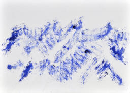 Snow-art, 2020, Oel auf Papier, 30 x 40 cm