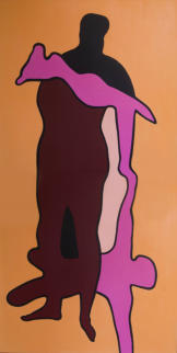 Paar, Oel auf Leinwand, 2-teilig, 160 x 80 cm