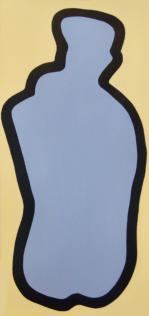Ruecken, Oel auf Leinwand, 70 x 33 cm